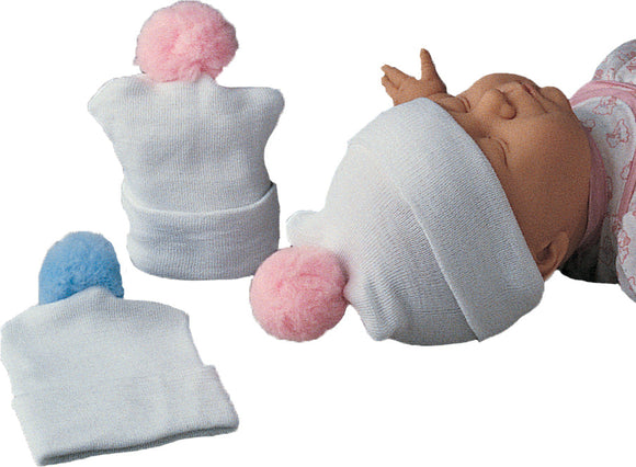 Bird & Cronin - Comfor™ Knit Baby Hat with Pom